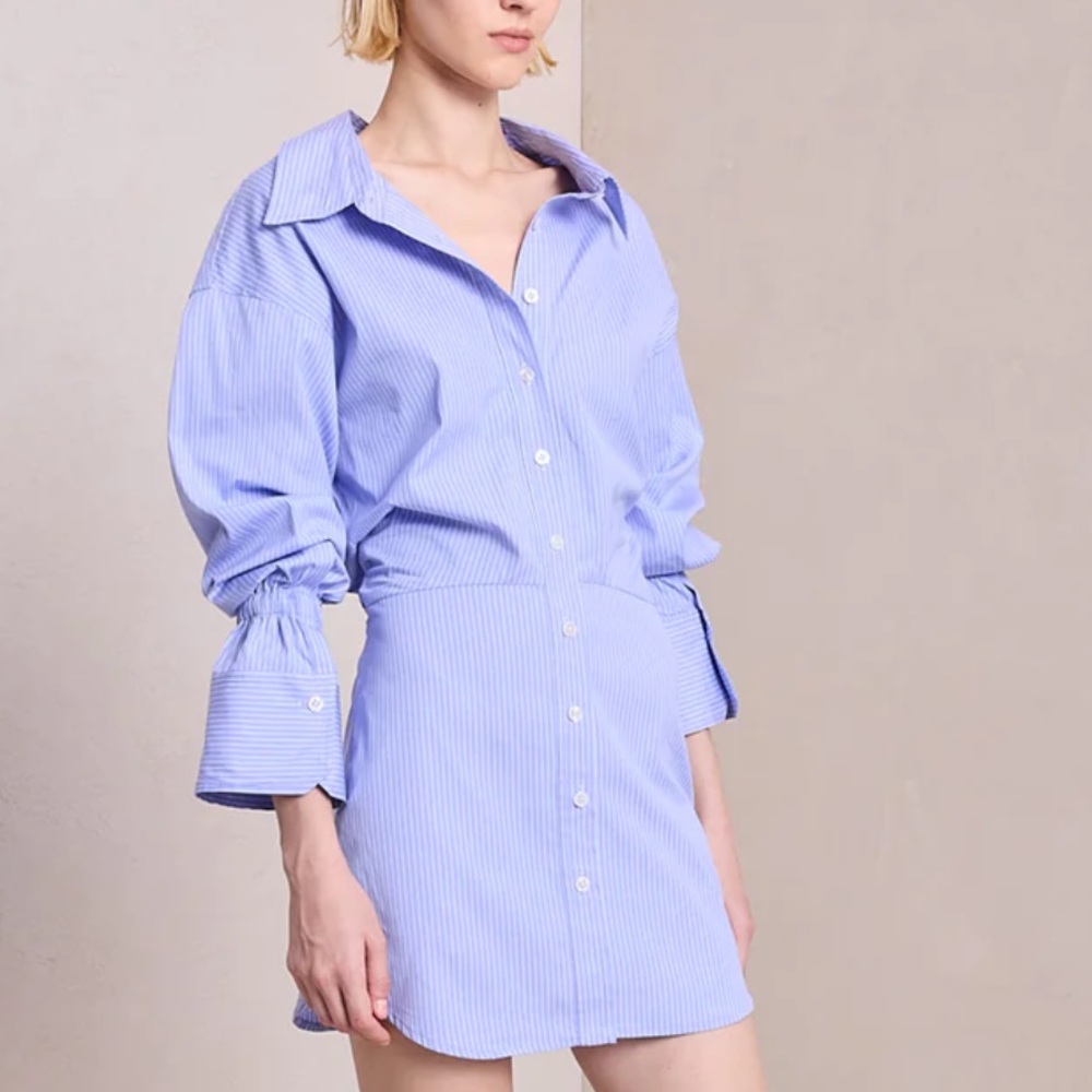 A.L.C. Monica Dress Blue stripe NWT sz 0